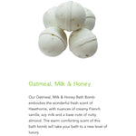 Oatmeal, Milk and Honey Bathbombs