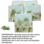 Peppermint H handmade soap